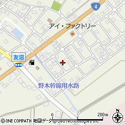 栃木県下都賀郡野木町友沼6611-8周辺の地図