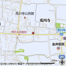 長野県松本市里山辺兎川寺3054周辺の地図