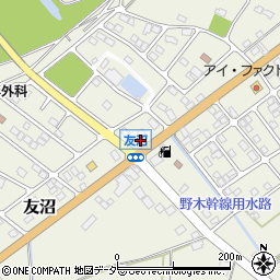栃木県下都賀郡野木町友沼6513-13周辺の地図
