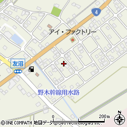 栃木県下都賀郡野木町友沼6611周辺の地図