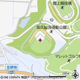 佐久総合運動公園野球場周辺の地図