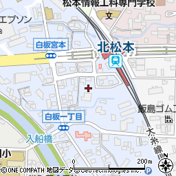 長野県松本市白板1丁目7-26周辺の地図