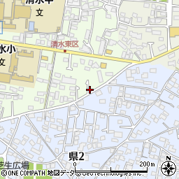長野県松本市清水2丁目10-27周辺の地図