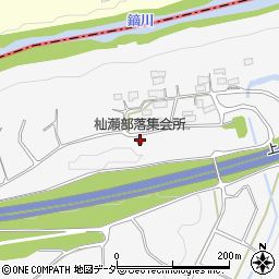 杣瀬部落集会所周辺の地図