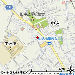長野県佐久市中込（三石）周辺の地図