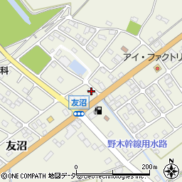 栃木県下都賀郡野木町友沼6513-6周辺の地図