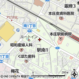 スペースＥＣＯ本庄駅前第２駐車場周辺の地図