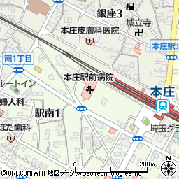 本庄駅前病院（心志会）周辺の地図