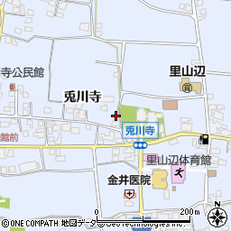 長野県松本市里山辺兎川寺2977周辺の地図