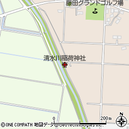 清水川稲荷神社周辺の地図