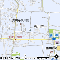 長野県松本市里山辺兎川寺3010周辺の地図
