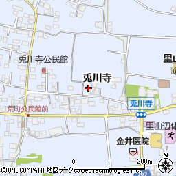 長野県松本市里山辺兎川寺3008周辺の地図