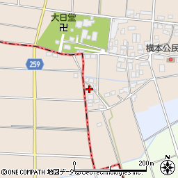 埼玉県深谷市横瀬1354周辺の地図