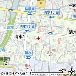 長野県松本市清水1丁目6周辺の地図
