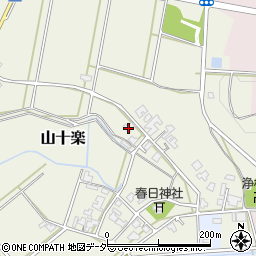 福井県あわら市山十楽7周辺の地図