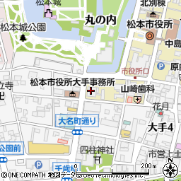 松本信用金庫本店営業部周辺の地図