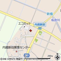 セブンイレブン板倉内蔵新田店周辺の地図
