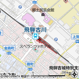 飛騨古川駅周辺の地図