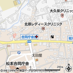 ほっともっと松本合庁北店周辺の地図
