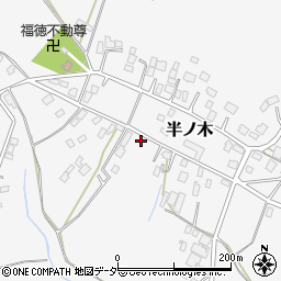 茨城県石岡市半ノ木周辺の地図