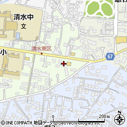 長野県松本市清水2丁目10-11周辺の地図