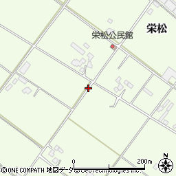 茨城県石岡市栄松周辺の地図