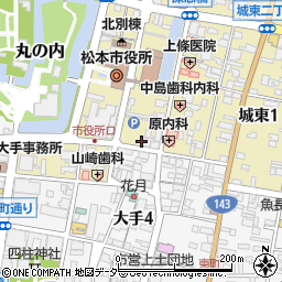 松本館周辺の地図