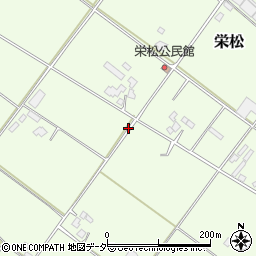 茨城県石岡市栄松周辺の地図