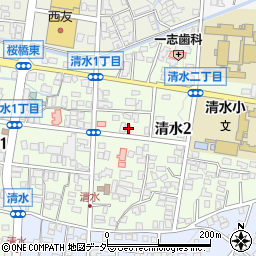 長野県松本市清水2丁目3-16周辺の地図