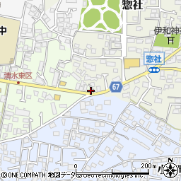 長野県松本市清水2丁目11-38周辺の地図