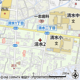 長野県松本市清水2丁目5周辺の地図