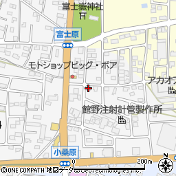 群馬県館林市富士原町932-3周辺の地図