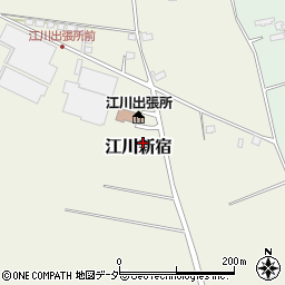 茨城県結城市江川新宿周辺の地図