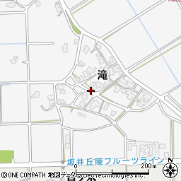 福井県あわら市滝周辺の地図