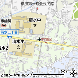 長野県松本市清水2丁目11-53周辺の地図