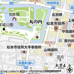 松本市　市役所松本城管理課周辺の地図