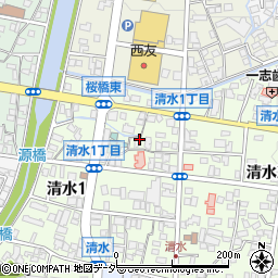 長野県松本市清水1丁目9周辺の地図