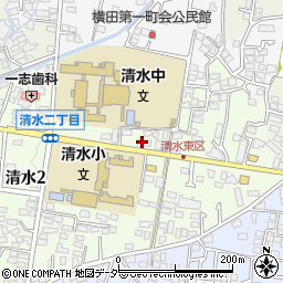 長野県松本市清水2丁目11-55周辺の地図