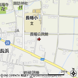 長幡公民館周辺の地図