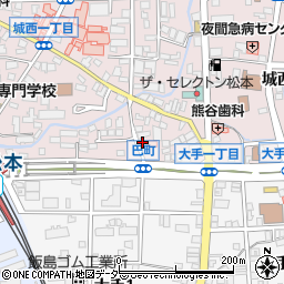 ホメオスタイル松本周辺の地図