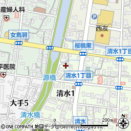 長野県松本市清水1丁目8周辺の地図