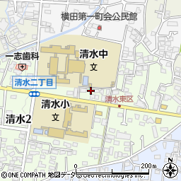 長野県松本市清水2丁目11-4周辺の地図