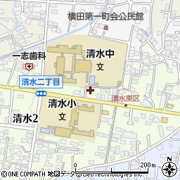 長野県松本市清水2丁目11-2周辺の地図
