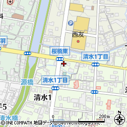 松本信用金庫清水支店周辺の地図