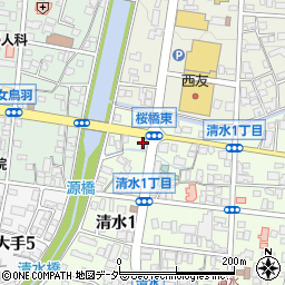 ピザーラ松本店周辺の地図