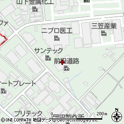 株式会社前田道路　館林営業所周辺の地図