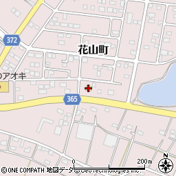 セブンイレブン館林花山町店周辺の地図