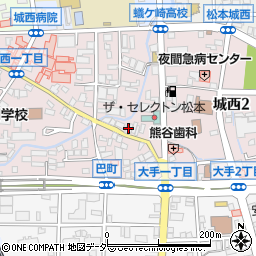 松本ゲストハウス周辺の地図
