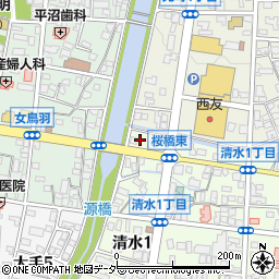 長野県松本市清水1丁目10周辺の地図