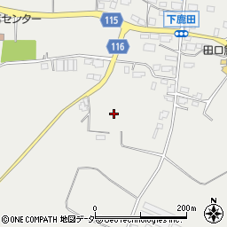 茨城県鉾田市鹿田周辺の地図